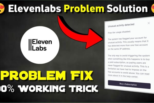 Unusual activity problem solution elevelabs | New Elevenlabs Problem Fixed π€« #elevenlabs
