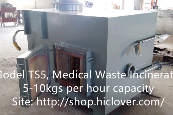 TS5, Medical Waste Incinerator 5-10kgs per hour capacity