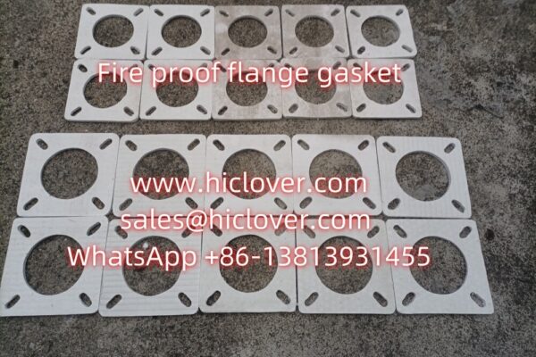 Fire proof flange gasket for burner