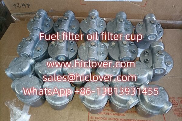 Fuel filter oil filter cup