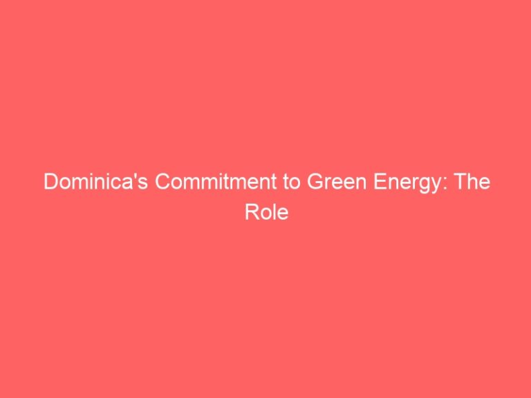Dominica’s Commitment to Green Energy: The Role of Incinerator Technology