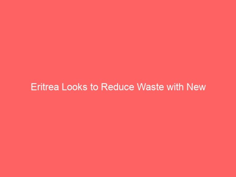 Eritrea Looks to Reduce Waste with New Incinerators for Sale