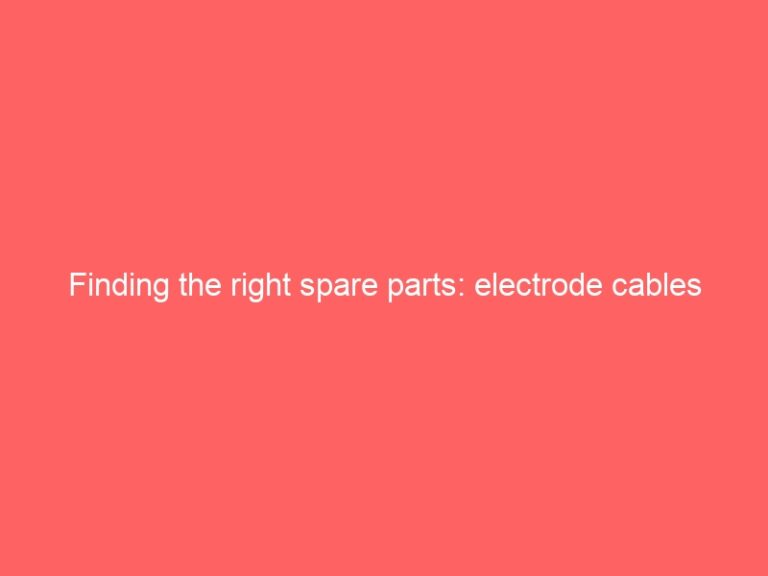Finding the right spare parts: electrode cables for burner maintenance
