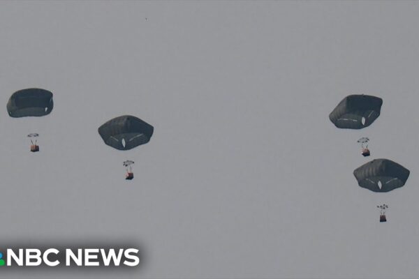 Jordanian army airdrops aid across Gaza