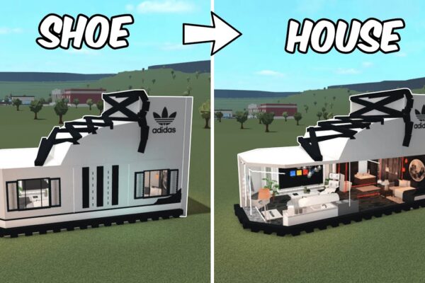 BUILDING A SHOE SHAPED HOUSE IN BLOXBURG