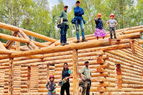 We Build Our Alaska Log Cabin – Family Of 7