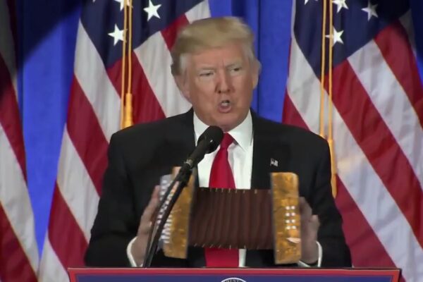 Trump Playing Accordion!