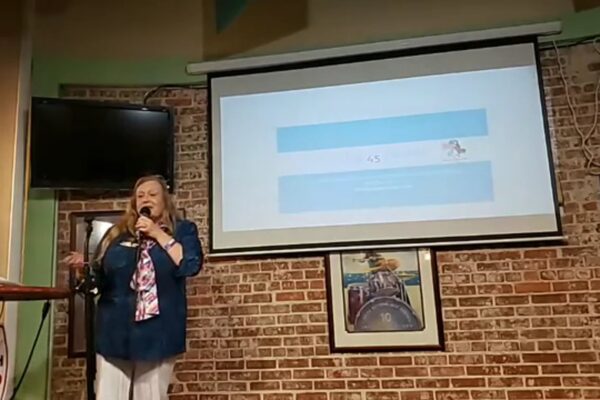 Trump Supporters Cruise Presentation at Trump Club Meeting