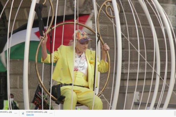 Vivienne Westwood – Julian Assange extradition protest London July 2020