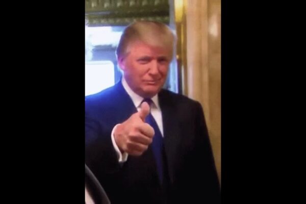 president trump winking